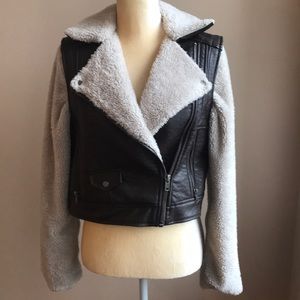 BDG Urban Outfitters faux leather Moro jacket Sz S